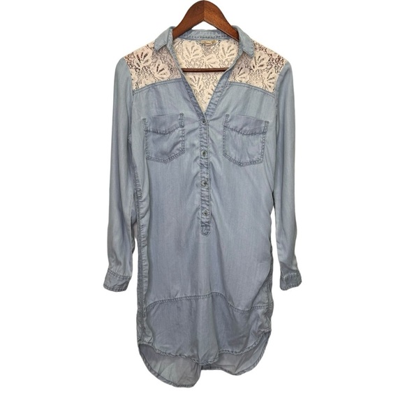 Anthropologie Holding Horses Novela Chambray Dress Size XS - Picture 1 of 12